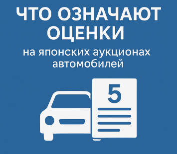 Что означают оценки на японских аукционах автомобилей